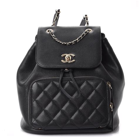 chanel business affinity backpack size|Chanel business affinity backpack price.